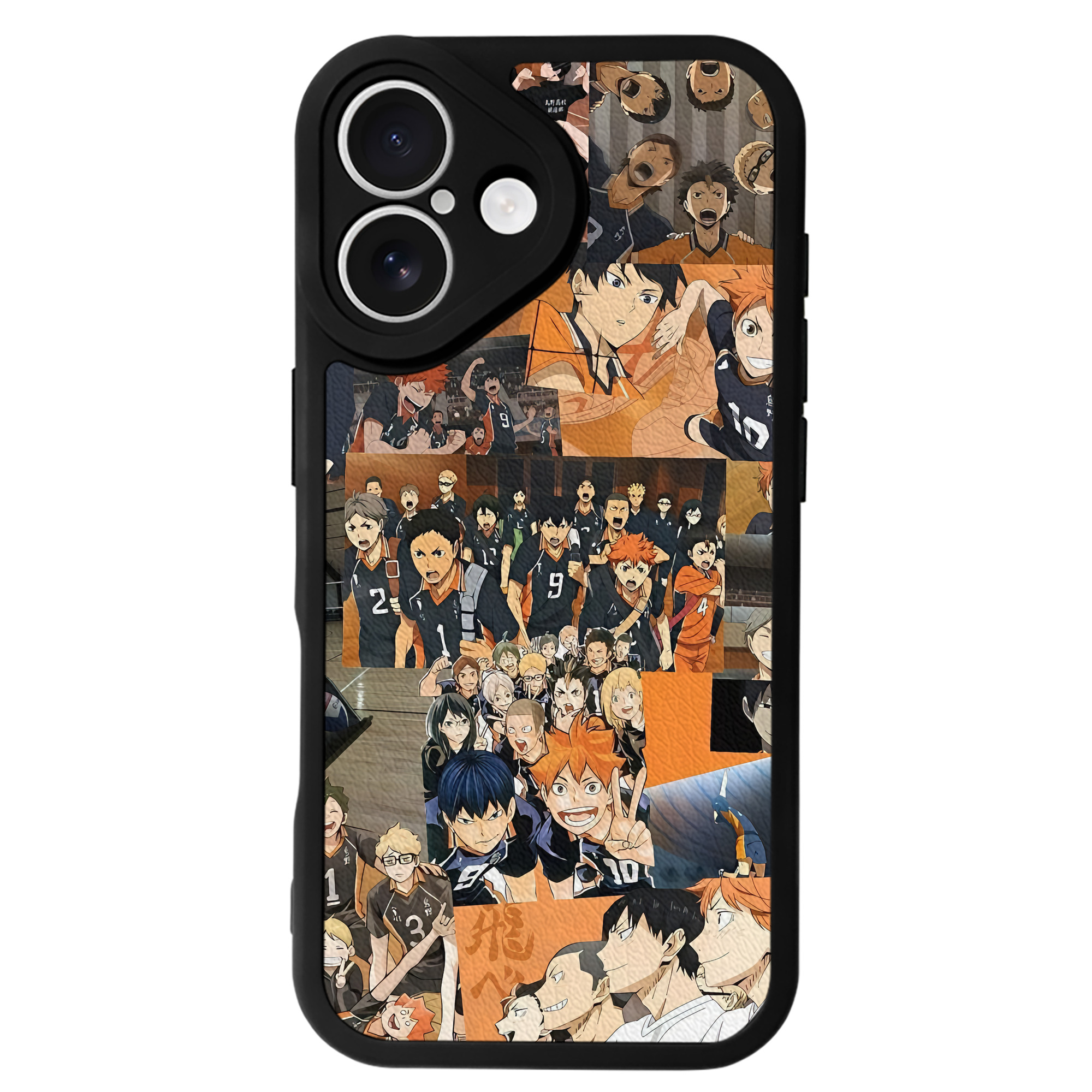 （画像用） ハイキュー!! Haikyu!! 【iPhone 16シリーズ対応】シリコンスマホケース（レザー調） 材質：シリコン